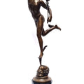 Flying Mercury – Bronze Sculpture on Marble Column