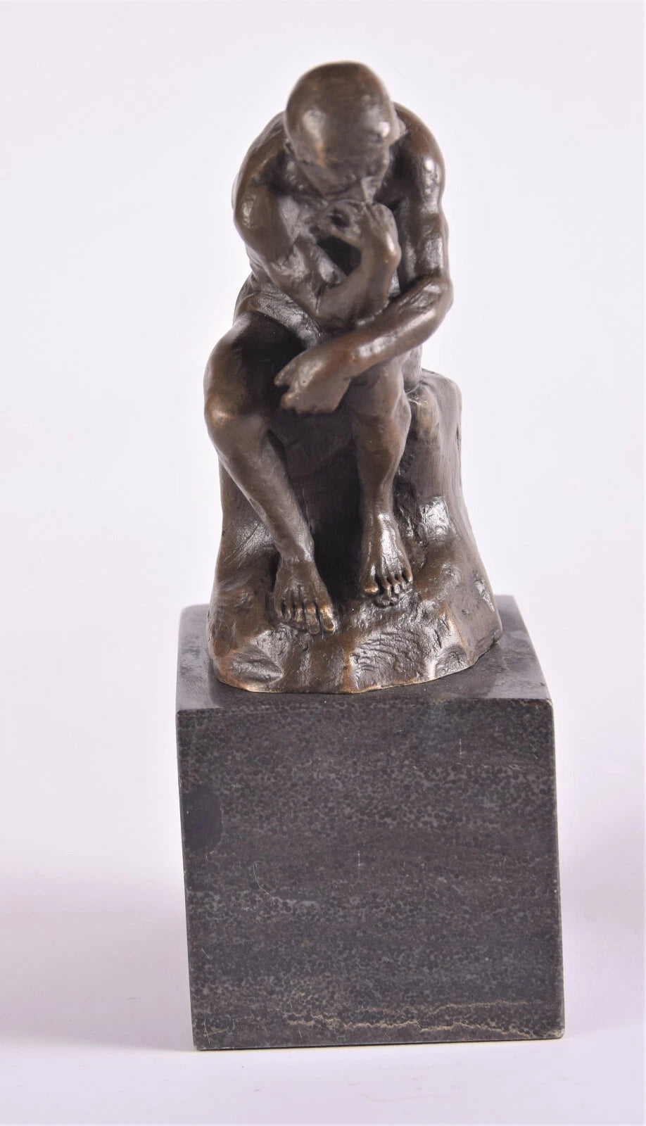 The Thinker – Bronze Sculpture on Marble Column (Rodin Inspired)
